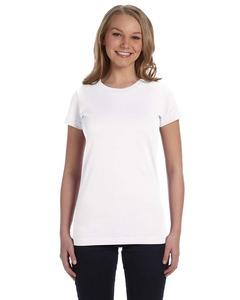 LAT 3616 - Junior Fit Fine Jersey Longer Length T-Shirt Blanca