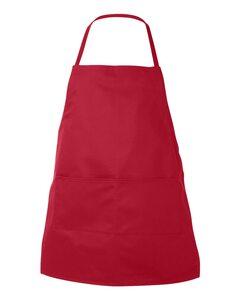 Liberty Bags 5502 - Delantal con peto ajustable  Roja