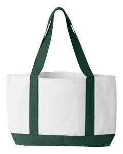 Liberty Bags 7002 - Bolsa P O Marinera White/ Forest