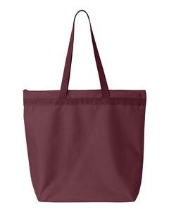 Liberty Bags 8802 - Bolsa reciclada con cierre Granate