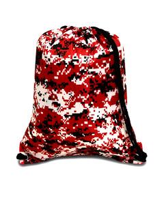 Liberty Bags 8881 - Bolsa con cordón ajustable con DUROcord Digital Red Camo