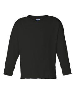 Rabbit Skins 3311 - Toddler Long Sleeve T-Shirt Negro