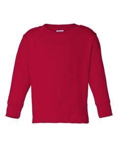 Rabbit Skins 3311 - Toddler Long Sleeve T-Shirt Roja