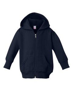 Rabbit Skins 3446 - Infant Hooded Full-Zip Sweatshirt Marina