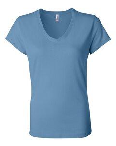 Bella+Canvas 6005 - Ladies' Short Sleeve V-Neck Jersey T-Shirt Mar Azul
