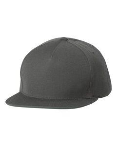 Yupoong 5089M - Five Panel Wool Blend Snapback Cap Gris Oscuro