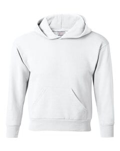 Hanes P473 - EcoSmart® Youth Hooded Sweatshirt Blanca
