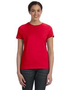 Hanes SL04 - Ladies' Nano-T® T-Shirt De color rojo oscuro