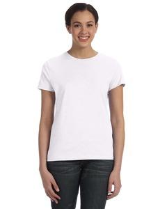 Hanes SL04 - Ladies' Nano-T® T-Shirt Blanca