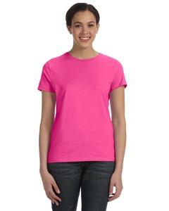 Hanes SL04 - Ladies' Nano-T® T-Shirt Wow Pink