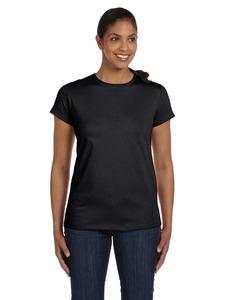 Hanes 5680 - Ladies' ComfortSoft® Heavyweight T-Shirt Negro