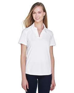 Ash City North End 78632 - Ladies' Recycled Polyester Performance Pique Polo Blanca