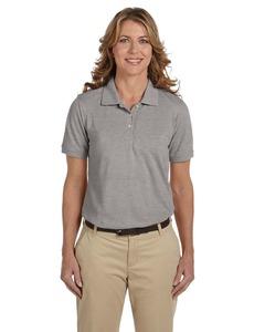 Harriton M265W - Ladies 5.6 oz. Easy Blend Polo Grey Heather