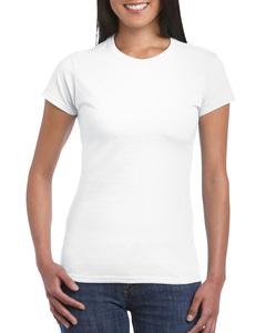 Gildan G640L - Softstyle® Ladies 4.5 oz. Junior Fit T-Shirt Blanca