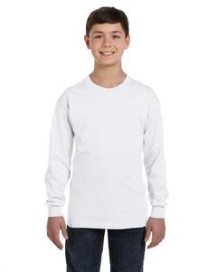 Gildan G540B - Heavy Cotton Youth 5.3 oz. Long-Sleeve T-Shirt Blanca