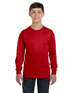 Gildan G540B - Heavy Cotton Youth 5.3 oz. Long-Sleeve T-Shirt Roja