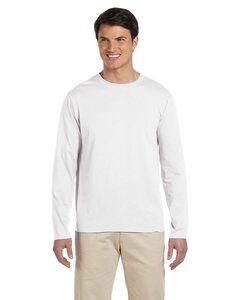 Gildan G644 - Softstyle® 4.5 oz. Long-Sleeve T-Shirt Blanca
