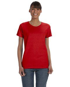 Gildan G500L - Heavy Cotton Ladies 5.3 oz. Missy Fit T-Shirt Roja