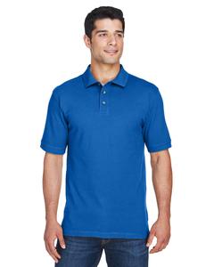 Harriton M200 - Men's 6 oz. Ringspun Cotton Piqué Short-Sleeve Polo True Royal