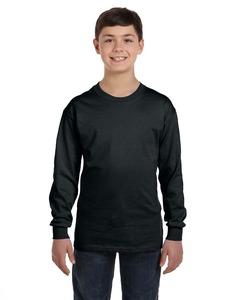 Gildan G540B - Heavy Cotton Youth 5.3 oz. Long-Sleeve T-Shirt Negro