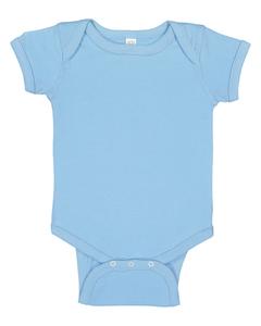 Rabbit Skins 4400 - Infant 5 oz. Baby Rib Lap Shoulder Bodysuit La luz azul