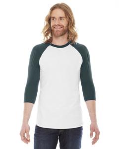 American Apparel BB453 - Unisex Poly-Cotton 3/4-Sleeve Raglan T-Shirt