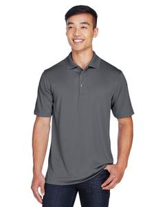 Harriton M345 - Men's Advantage IL Snap Placket Performance Polo Dark Charcoal