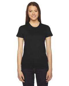 American Apparel 2102 - Ladies Fine Jersey Short-Sleeve T-Shirt Negro