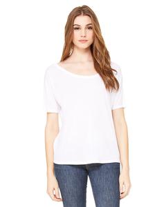 Bella+Canvas 8816 - Ladies Slouchy T-Shirt Blanca