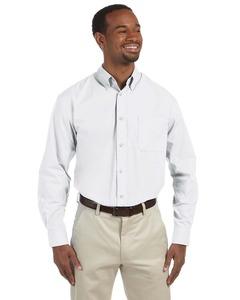 Harriton M510 - Men's 3.1 oz. Essential Poplin Blanca