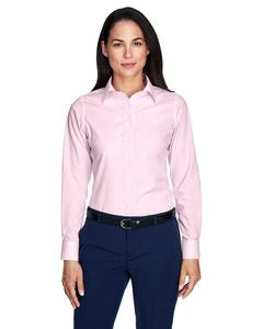 Devon & Jones D645W - Ladies Crown Collection Banker Stripe Rosa