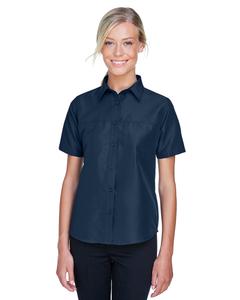 Harriton M580W - Ladies Key West Short-Sleeve Performance Staff Shirt Marina