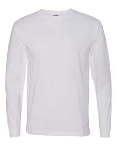 Bayside 5060 - USA-Made 100% Cotton Long Sleeve T-Shirt Blanca