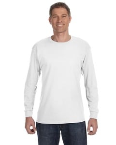 JERZEES 29LSR - Heavyweight Blend™ 50/50 Long Sleeve T-Shirt Blanca