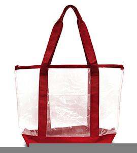 Liberty Bags 7009 - CLEAR TOTE BAG Roja