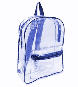 Liberty Bags 7010 - CLEAR PVC BACKPACK Negro