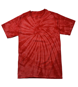 Colortone T1000Y - Remera teñida para niños Roja