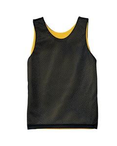 A4 N2206 - Youth Reversible Mesh Tank Shirt Black/Gold