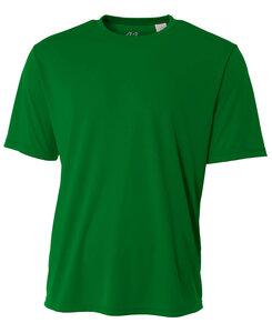 A4 N3142 - Men's Shorts Sleeve Cooling Performance Crew Shirt Kelly Verde