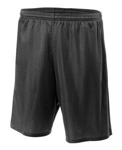 A4 N5293 - Shorts de malla de tricot con forro de entrepierna de 7" para adultos  Negro