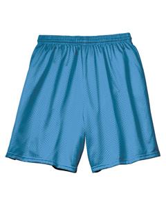 A4 N5293 - Shorts de malla de tricot con forro de entrepierna de 7" para adultos  La luz azul