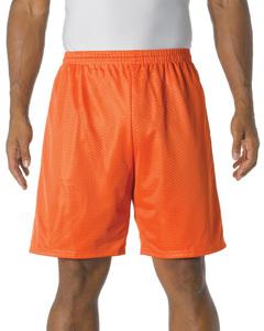 A4 N5296 - Shorts  de malla de tricot con entrepierna de 9" Athletic Orange
