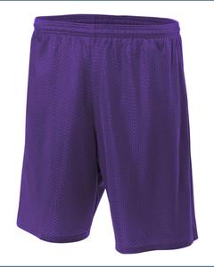 A4 N5296 - Shorts  de malla de tricot con entrepierna de 9" Púrpura