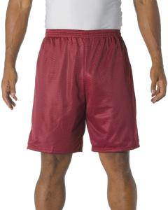 A4 N5296 - Shorts  de malla de tricot con entrepierna de 9" Cardinal
