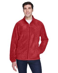 Harriton M990 - Men's 8 oz. Full-Zip Fleece Roja