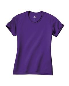 A4 NW3201 - Remera de cuello redondo de alto rendimiento para mujeres