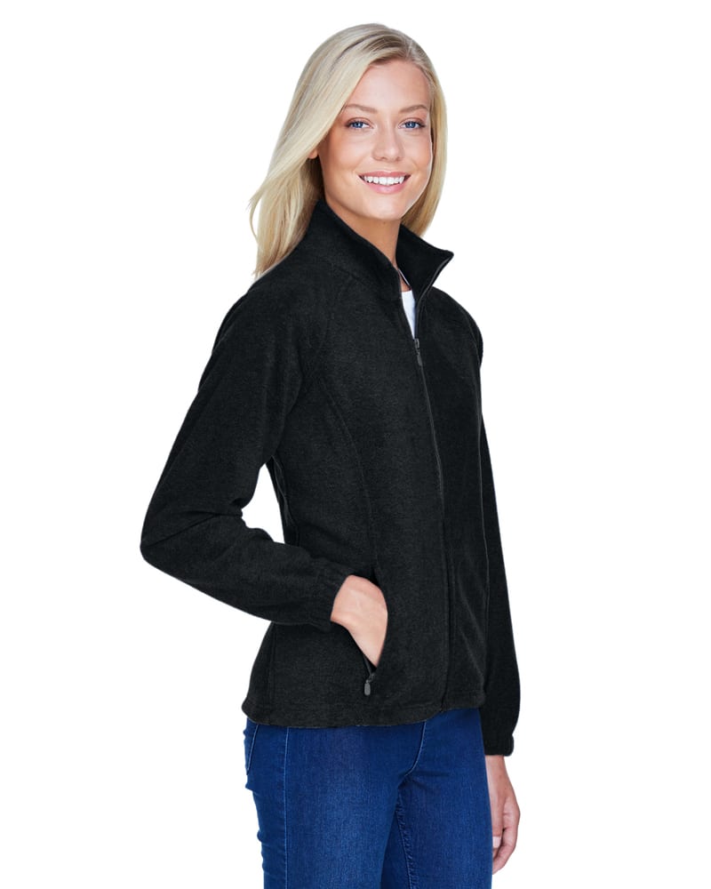 Harriton M990W - Ladies 8 oz. Full-Zip Fleece