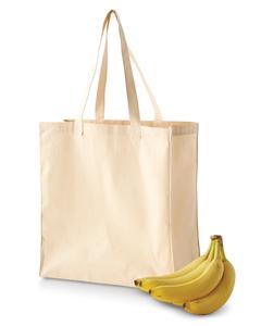 BAGedge BE055 - 6 oz. Canvas Grocery Tote Naturales