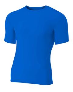 A4 N3130 - Shorts Sleeve Compression Crew Shirt Real