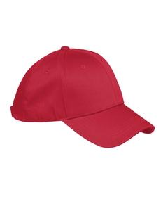 Big Accessories BX020 - 6-Panel Structured Twill Cap Roja